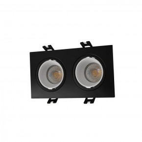 DK3072-BK+WH Встраиваемый светильник, IP 20, 10 Вт, GU5.3, LED, черный/белый, пластик в Добрянке - dobryanka.ok-mebel.com | фото