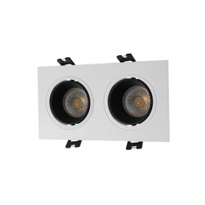 DK3072-WH+BK Встраиваемый светильник, IP 20, 10 Вт, GU5.3, LED, белый/черный, пластик в Добрянке - dobryanka.ok-mebel.com | фото