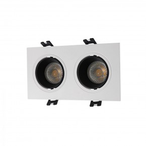 DK3072-WH+BK Встраиваемый светильник, IP 20, 10 Вт, GU5.3, LED, белый/черный, пластик в Добрянке - dobryanka.ok-mebel.com | фото