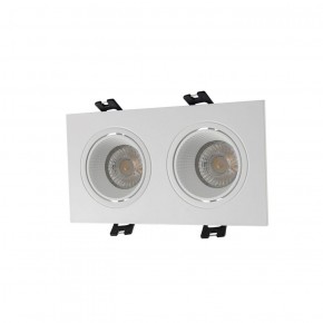 DK3072-WH Встраиваемый светильник, IP 20, 10 Вт, GU5.3, LED, белый/белый, пластик в Добрянке - dobryanka.ok-mebel.com | фото