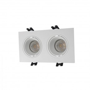 DK3072-WH Встраиваемый светильник, IP 20, 10 Вт, GU5.3, LED, белый/белый, пластик в Добрянке - dobryanka.ok-mebel.com | фото