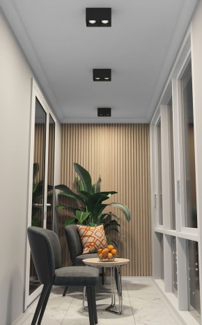 DK3085-BK+CH Светильник накладной IP 20, 10 Вт, GU5.3, LED, черный/хром, пластик в Добрянке - dobryanka.ok-mebel.com | фото 2