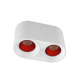 DK3096-WH+RD Светильник накладной IP 20, 10 Вт, GU5.3, LED, белый/красный, пластик в Добрянке - dobryanka.ok-mebel.com | фото