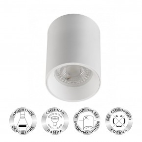 DK3110-WH Светильник накладной IP 20, 10 Вт, GU5.3, LED, белый, пластик в Добрянке - dobryanka.ok-mebel.com | фото