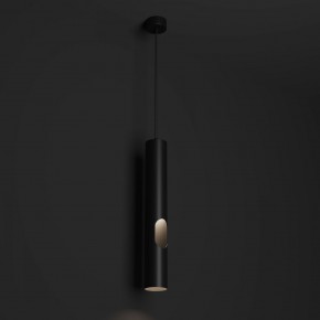 DK4045-BK Подвесной светильник, с декоративным вырезом, IP 20, до 15 Вт, LED, GU10, черный, алюминий в Добрянке - dobryanka.ok-mebel.com | фото 2