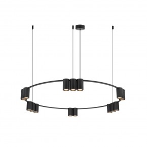 DK4067-BK Подвесной светильник ORBIT, IP20, 15xGU10 LED до 15 Вт, черный матовый, алюминий в Добрянке - dobryanka.ok-mebel.com | фото 3