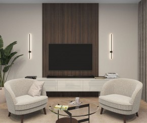 DK5012-BK Бра 800 мм, 3000К, IP20, 7 Вт, черный, алюминий в Добрянке - dobryanka.ok-mebel.com | фото 5