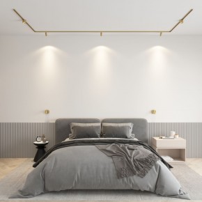 DK5072-SB Бра SHINE WALL со светодиодом, D104*H68, IP20, 3000К, 3W, RA?90, сатинированная латунь, алюминий в Добрянке - dobryanka.ok-mebel.com | фото 4