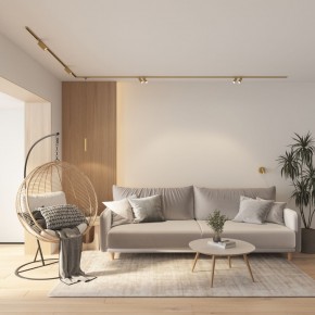 DK5072-SB Бра SHINE WALL со светодиодом, D104*H68, IP20, 3000К, 3W, RA?90, сатинированная латунь, алюминий в Добрянке - dobryanka.ok-mebel.com | фото 8