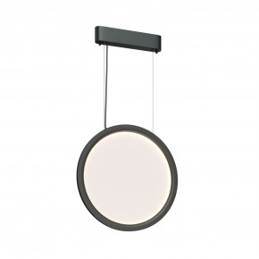 DK6604-BK Подвесной вертикальный светильник Veil со светодиодом H1500 d450 220V 36W 3000-6000K IP20 черный алюминий в Добрянке - dobryanka.ok-mebel.com | фото 3