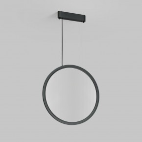 DK6606-BK Подвесной вертикальный светильник Veil со светодиодом H1700 d600 220V 48W 3000-6000K IP20 черный алюминий в Добрянке - dobryanka.ok-mebel.com | фото 2