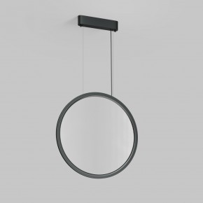 DK6606-BK Подвесной вертикальный светильник Veil со светодиодом H1700 d600 220V 48W 3000-6000K IP20 черный алюминий в Добрянке - dobryanka.ok-mebel.com | фото 4