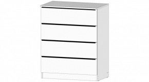 ЭЛЕГАНТ Комод 4 ящика (белый) в Добрянке - dobryanka.ok-mebel.com | фото