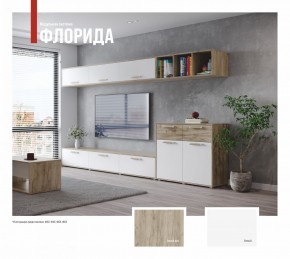 ФЛОРИДА Гостиная (модульная) дуб серый/белый в Добрянке - dobryanka.ok-mebel.com | фото