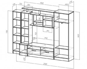 ОСКАР Гостиная (Венге/Анкор светлый) в Добрянке - dobryanka.ok-mebel.com | фото 2