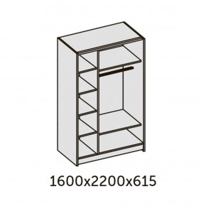 ИННЭС-5 Шкаф-купе 2-х дв. 1600 (2дв. Ф1 - венге) в Добрянке - dobryanka.ok-mebel.com | фото 2