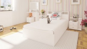 Камелия Кровать 1200, цвет белый, ШхГхВ 123,5х217х78,2 см., сп.м. 1200х2000 мм., без матраса, основание есть в Добрянке - dobryanka.ok-mebel.com | фото 4