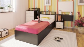 Камелия спальня № 7 Кровать 900 + Стол косметический + Зеркало + Комод, цвет венге/дуб лоредо, сп.м. 900х2000 мм., б/м, основание есть в Добрянке - dobryanka.ok-mebel.com | фото 8