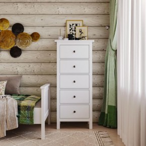 Комод 05 Кантри белый с пятью ящиками в Добрянке - dobryanka.ok-mebel.com | фото 4