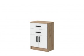 Комод Эконом (Дуб крафт золотой/Белый текстурный) в Добрянке - dobryanka.ok-mebel.com | фото