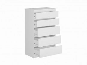Комод КАСТОР с пятью ящиками, цвет белый в Добрянке - dobryanka.ok-mebel.com | фото 2