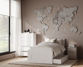 Комод КАСТОР с пятью ящиками, цвет белый в Добрянке - dobryanka.ok-mebel.com | фото 3