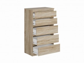 Комод КАСТОР с пятью ящиками, цвет Дуб Сонома в Добрянке - dobryanka.ok-mebel.com | фото 2