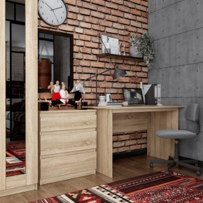 Комод КАСТОР с тремя ящиками, цвет Дуб Сонома в Добрянке - dobryanka.ok-mebel.com | фото 3