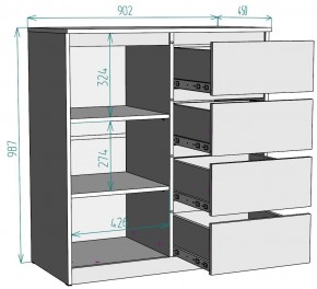 Комод Мальта K115 в Добрянке - dobryanka.ok-mebel.com | фото 2