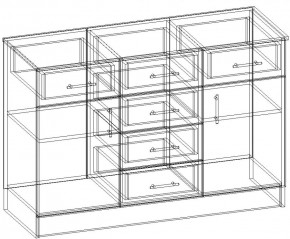 СОФИЯ Комод К1200 2Д (венге/дуб белфорт) в Добрянке - dobryanka.ok-mebel.com | фото 3