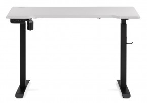 Компьютерный стол Маркос с механизмом подъема 120х75х75 белая шагрень / черный в Добрянке - dobryanka.ok-mebel.com | фото 3