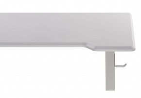 Компьютерный стол Маркос с механизмом подъема 120х75х75 белый / шагрень белая в Добрянке - dobryanka.ok-mebel.com | фото 8