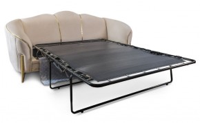 Комплект мягкой мебели Lara 3-1-1 с раскладным механизмом (бежевый/золото) в Добрянке - dobryanka.ok-mebel.com | фото 3