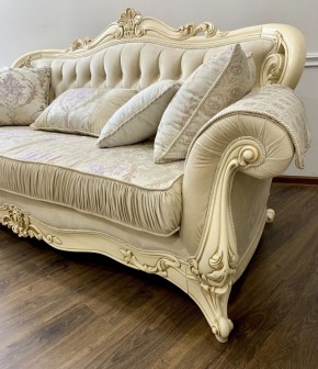 Комплект мягкой мебели Мона Лиза (крем) с раскладным механизмом в Добрянке - dobryanka.ok-mebel.com | фото 5
