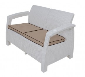 Комплект уличной мебели Yalta Premium Terrace Set (Ялта) белый (+подушки под спину) в Добрянке - dobryanka.ok-mebel.com | фото 2