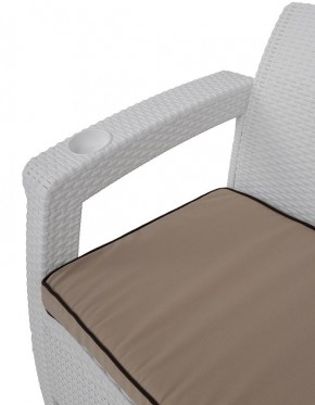 Комплект уличной мебели Yalta Premium Terrace Set (Ялта) белый (+подушки под спину) в Добрянке - dobryanka.ok-mebel.com | фото 5