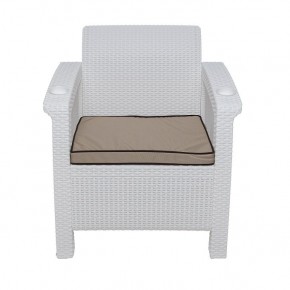Комплект уличной мебели Yalta Premium Terrace Set (Ялта) белый (+подушки под спину) в Добрянке - dobryanka.ok-mebel.com | фото 6