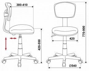 Кресло Бюрократ CH-299/G/15-48 серый в Добрянке - dobryanka.ok-mebel.com | фото 3