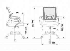 Кресло Бюрократ CH-695N/SL/BL/TW-11 синий TW-05 черный TW-11 в Добрянке - dobryanka.ok-mebel.com | фото 4