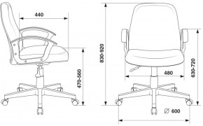 Кресло Бюрократ CH-808-LOW/#B черный 3С11 в Добрянке - dobryanka.ok-mebel.com | фото 4