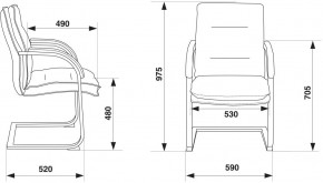 Кресло Бюрократ T-9927SL-LOW-V/BLACK в Добрянке - dobryanka.ok-mebel.com | фото 4