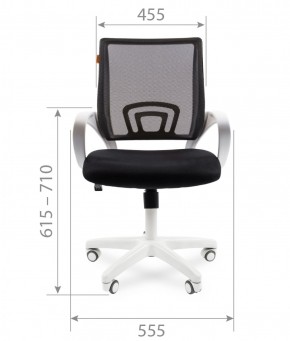 Кресло для оператора CHAIRMAN 696 white (ткань TW-11/сетка TW-01) в Добрянке - dobryanka.ok-mebel.com | фото 4
