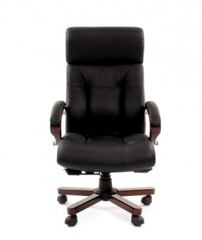 Кресло для руководителя CHAIRMAN  421 (Натуральная кожа) Черное в Добрянке - dobryanka.ok-mebel.com | фото 2