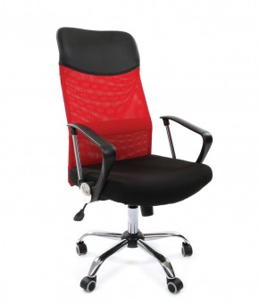 Кресло для руководителя CHAIRMAN 610 N (15-21 черный/сетка красный) в Добрянке - dobryanka.ok-mebel.com | фото
