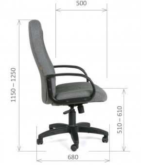 Кресло для руководителя  CHAIRMAN 685 СТ (ткань стандарт 20-23 серая) в Добрянке - dobryanka.ok-mebel.com | фото 6