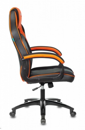 Кресло игровое Бюрократ VIKING 2 AERO ORANGE черный/оранжевый в Добрянке - dobryanka.ok-mebel.com | фото 3