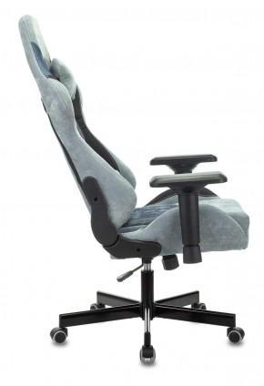 Кресло игровое Бюрократ VIKING 7 KNIGHT BL FABRIC синий в Добрянке - dobryanka.ok-mebel.com | фото 2