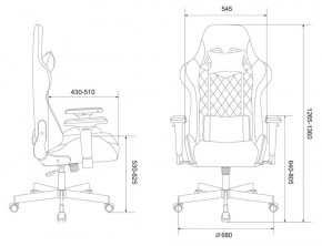 Кресло игровое Бюрократ VIKING 7 KNIGHT BL FABRIC синий в Добрянке - dobryanka.ok-mebel.com | фото 4