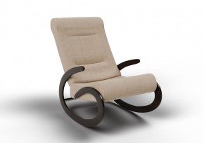 Кресло-качалка Мальта 10-Т-П (ткань/венге) ПЕСОК в Добрянке - dobryanka.ok-mebel.com | фото 1