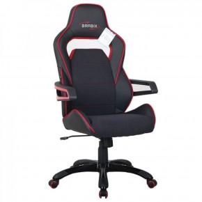 Кресло компьютерное BRABIX Nitro GM-001 (ткань/экокожа) черное, вставки красные (531816) в Добрянке - dobryanka.ok-mebel.com | фото 1